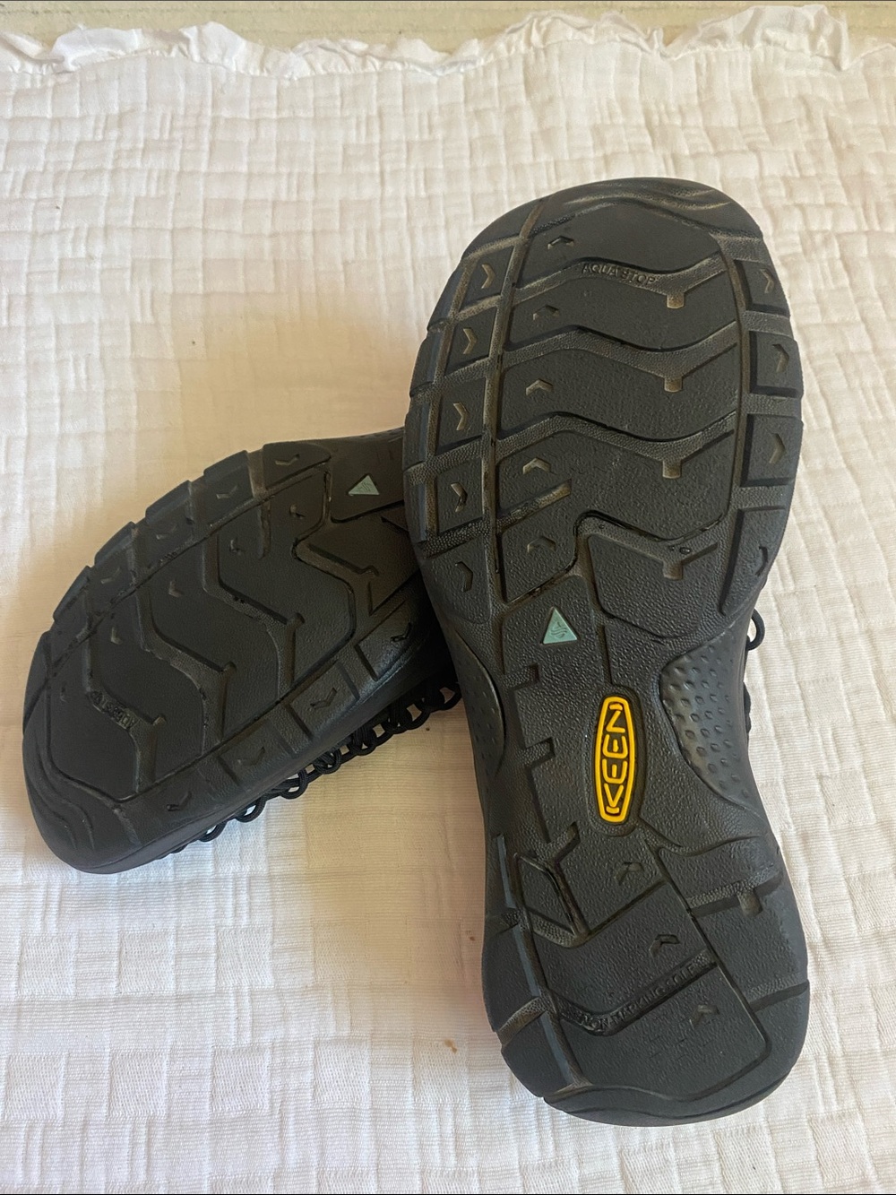 KEEN Black Woven Lace-Up Sandals - Picture 5 of 7